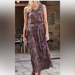 Organic Cotton Blend GARNET HILLS Lavender Maxi Dress size S